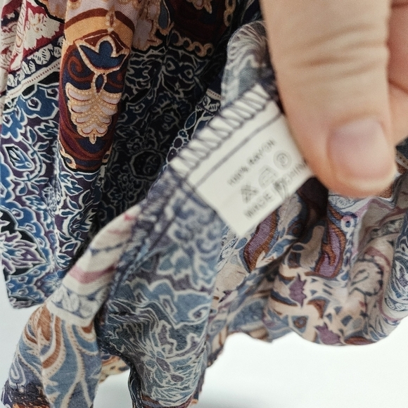 Jaase Endless Summer Open-Back Halter-Neck Boho Mini Dress size M - Picture 8 of 11